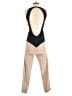 Tibi 100% Silk Color Block Tan Jumpsuit Size 2 - photo 2