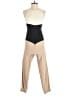 Tibi 100% Silk Color Block Tan Jumpsuit Size 2 - photo 1