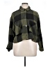 For The Republic 100% Polyester Plaid Green Jacket Size XL - photo 1