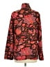 Chico's 100% Cotton Print Red Track Jacket Size Med (1) - photo 2