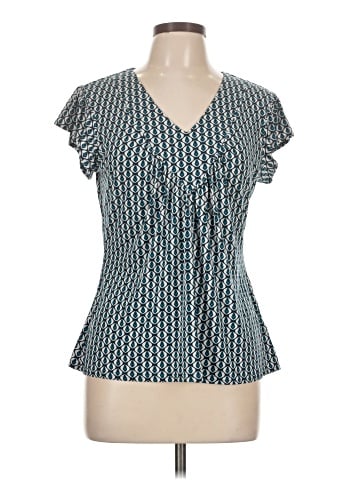 Worthington Short Sleeve Blouse (view 1)