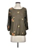 Fig and Flower Green 3/4 Sleeve Blouse Size S - photo 1