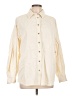 Zara Ivory Long Sleeve Button-Down Shirt Size L - photo 1