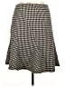 Metrostyle Houndstooth Black Wool Skirt Size 16 - photo 2