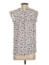 Everleigh Floral Ivory Sleeveless Button-Down Shirt Size XS - photo 2