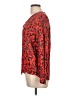 Hinge Red Long Sleeve Blouse Size L - photo 5