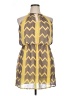 City Triangles 100% Polyester Chevron-herringbone Yellow Casual Dress Size XL - photo 1