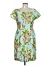 Talbots 100% Polyester Tropical Teal Casual Dress Size 6 - photo 2