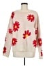 Shein 100% Acrylic Floral Ivory Pullover Sweater Size 8 - 10 - photo 1