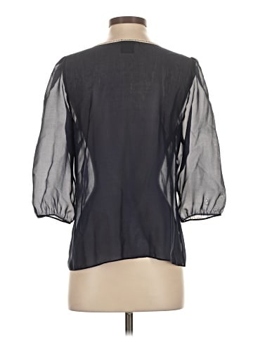 Fei 3/4 Sleeve Silk Top (view 2)