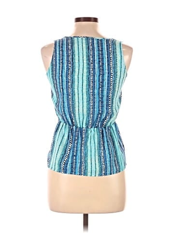 Aqua Sleeveless Blouse (view 2)
