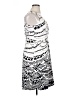 Spense Graphic Silver Cocktail Dress Size 14 - photo 4