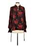Haver 100% Polyester Red Long Sleeve Blouse Size M - photo 1