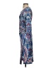 verse 100% Polyester Paisley Blue Casual Dress Size S - photo 5