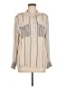 Zimmermann Stripes Ivory Long Sleeve Blouse Size 6 (1) - photo 1