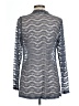 Logo Layers Gray Long Sleeve Blouse Size L - photo 2