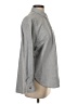 Gap 100% Cotton Chevron-herringbone Gray Long Sleeve Button-Down Shirt Size XS - photo 4