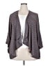 B Collection by Bobeau 100% Polyester Gray Kimono Size 2X - photo 1