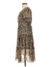 Unbranded Floral Brown Cocktail Dress Size L (estimated) - photo 5