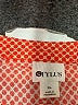 Stylus 100% Rayon Polka Dots Orange 3/4 Sleeve Blouse Size XL - photo 7
