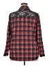 Polly & Esther 100% Polyester Plaid Red Long Sleeve Blouse Size 3X - photo 2