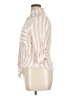 Vixbe 100% Rayon Stripes Ivory 3/4 Sleeve Button-Down Shirt Size XL - photo 5