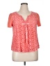 Sundance Orange Short Sleeve Blouse Size XL - photo 1