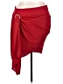 Shein Curve 100% Polyester Red Casual Skirt Size 16 (estimated) - photo 1