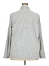 ZeroXposur 100% Polyester Houndstooth Gray Long Sleeve Blouse Size XXL - photo 2
