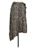 Nine West 100% Polyester Animal Print Brown Casual Skirt Size L - photo 1