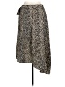 Nine West 100% Polyester Animal Print Brown Casual Skirt Size L - photo 2