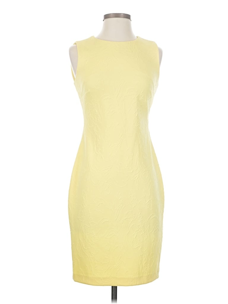Pre-owned Tommy Hilfiger Cocktail Dress In Yellow