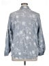 Chico's Paisley Gray Long Sleeve Blouse Size XL (3) - photo 2