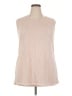 The ZigZag Stripe Tan Sleeveless Top Size 3XL - photo 1