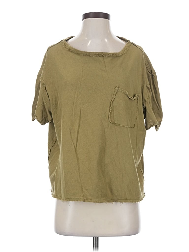 Pre-owned We The Free Short Sleeve T-shirt In Green