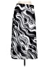 Nine West 100% Polyester Graphic Black Casual Skirt Size L - photo 1