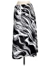 Nine West 100% Polyester Graphic Black Casual Skirt Size L - photo 2