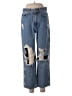 Unbranded 100% Cotton Graphic Blue Jeans Size 26 waist - photo 1