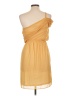 Judith March 100% Polyester Solid Yellow Cocktail Dress Size L - photo 2