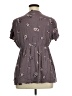 Torrid Gray Purple Short Sleeve Blouse Size 1X Plus (1) - photo 2