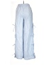 Sincerely Jules 100% Cotton Checkered-gingham Blue Casual Pants Size S - photo 2
