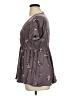 Torrid Gray Purple Short Sleeve Blouse Size 1X Plus (1) - photo 5