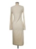 ABound Solid Ivory Casual Dress Size M - photo 2