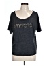 Bella Metallic Gray Short Sleeve T-Shirt Size L - photo 1