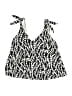Lands' End Print Black Swimsuit Top Size 12D - photo 1