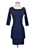 Max Studio Solid Blue Casual Dress Size XS - photo 1