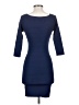 Max Studio Solid Blue Casual Dress Size XS - photo 2