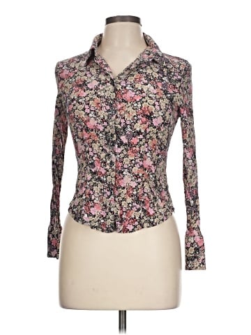 Alfani Long Sleeve Silk Top (view 1)