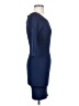 Max Studio Solid Blue Casual Dress Size XS - photo 4