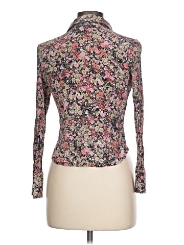 Alfani Long Sleeve Silk Top (view 2)